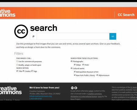 CC Search — новая система для поиска бесплатных изображений