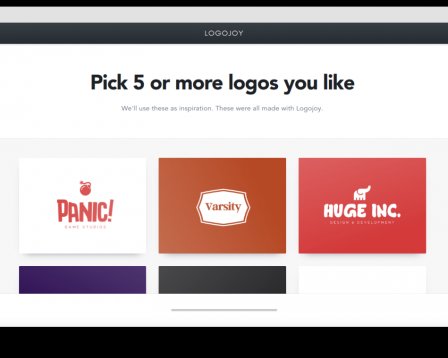 Logojoy поможет за 5 минут создать логотип для вашего проекта