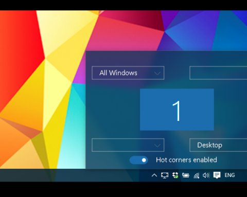 WinXCorners — настраиваемые действия для углов экрана в Windows 10